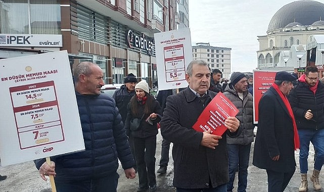 CHP heyeti pazara indi, zamları protesto etti