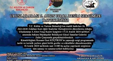 Dünyaca ünlü sanatçılar 5. altın fırça sergisi için Ankara'da buluşuyor