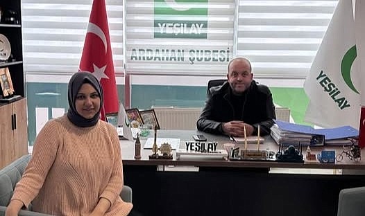 Eğitmen Cankan’dan Yeşilay’a destek ziyareti