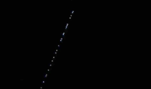 Elazığ semalarında "Starlink uyduları" görüldü