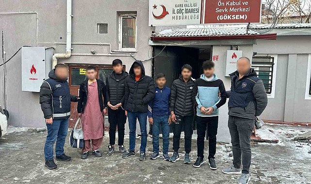 Kars'ta 6 düzensiz göçmen yakalandı