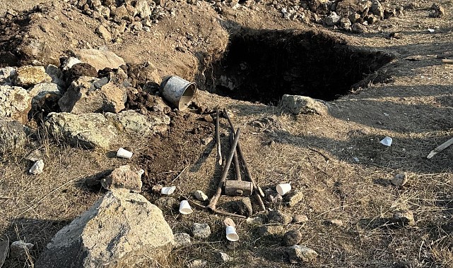 Kars'ta jandarmadan kaçak kazıya suçüstü