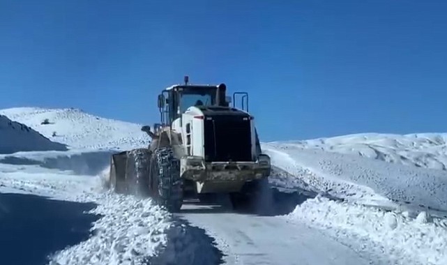 Muş'ta kar ve tipi nedeniyle kapanan köy yolları ulaşıma açıldı