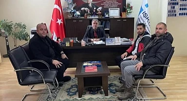 Yeşilay'dan İŞKUR Müdürü Ahmet Sonkaya'ya ziyaret