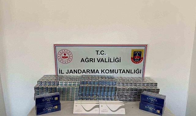 Ağrı'da 3500 paket kaçak sigara yakalandı