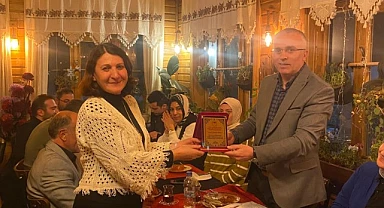 Kafkas Arısı Üretim Müdürlüğü'nde emekli personele veda yemeği