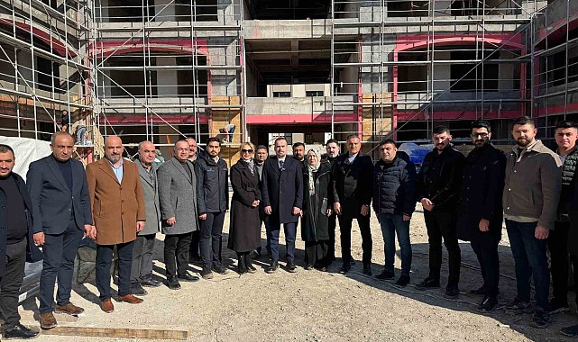 MAGİNDER yeni çarşı inşaatında inceleme yaptı