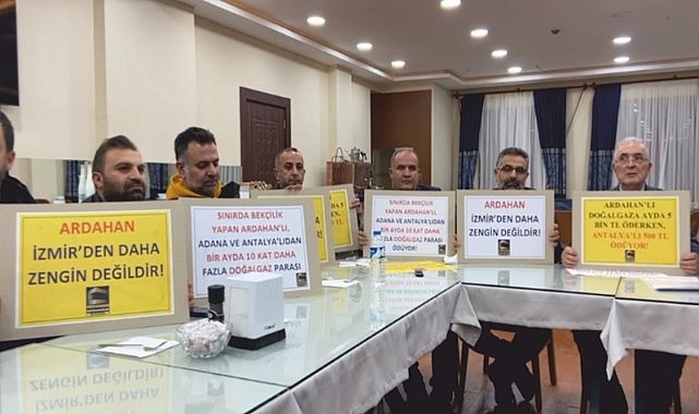 Müteahhitlerde doğalgaz faturalarına isyan etti