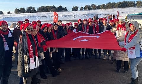 Öğrenciler Sarıkamış Şehitleri için yürüdüler