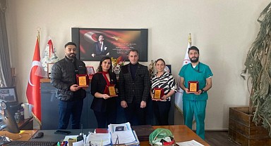 Sağlık çalışanlarına teşekkür edildi