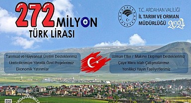 Tarımda 2024 Yılı Desteği 272 Milyonu Buldu