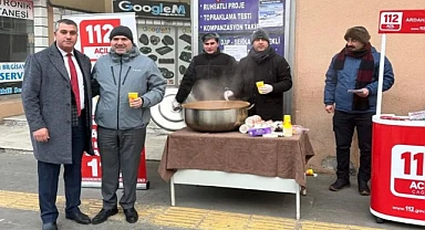 Ardahan 112 çorba dağıttı