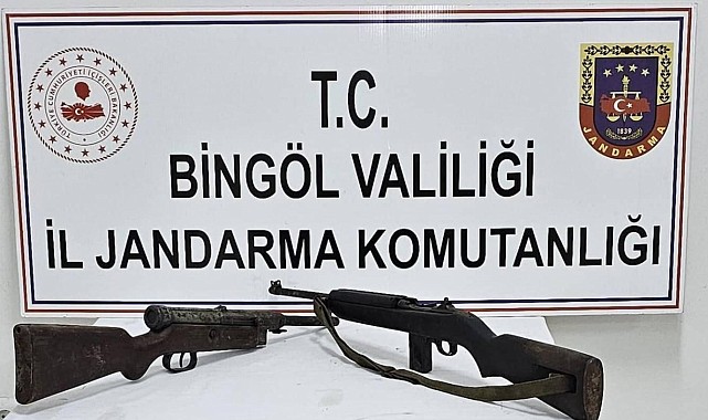 Bingöl'de 6 tüfek ele geçirildi