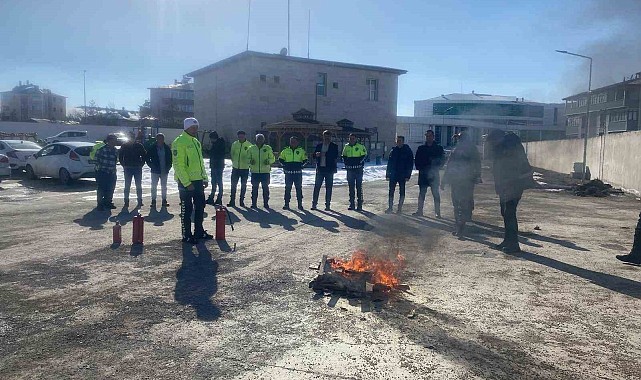 İtfaiyeden polislere "Yangın Güvenliği Eğitimi"