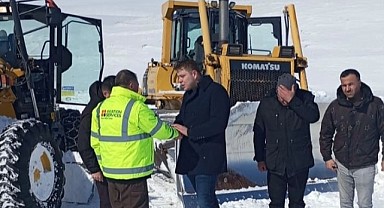Kaymakam Meram, karla mücadele ekiplerine kolaylıklar diledi