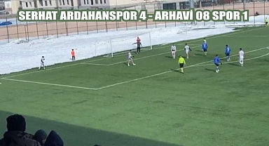 Serhat Ardahanspor Arhavi'yi farklı yendi: 4-1