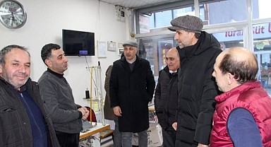 Vekil İncesu, esnaf ziyaretine çıktı