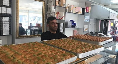 Ardahan'da bayramlık baklavalar hazırlandı