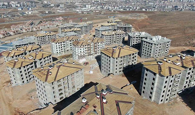 Elazığ'da 608 konutun kaba inşaatı tamamlandı