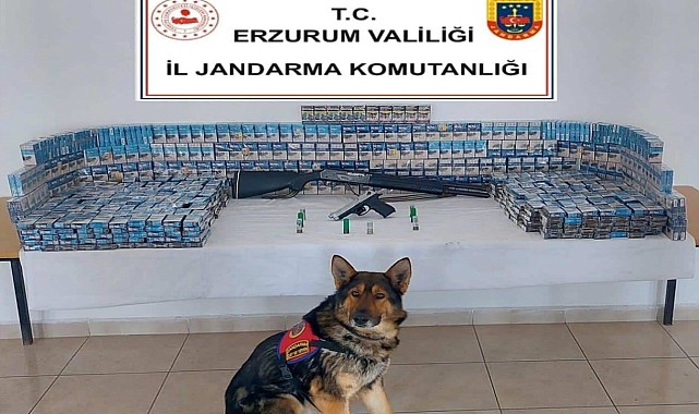 Erzurum'da jandarmadan kaçakçılık operasyonu