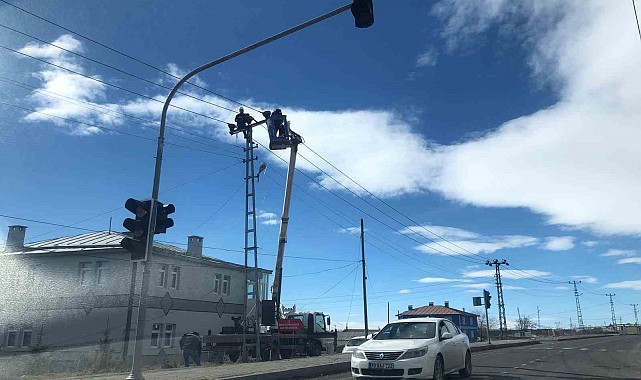 Kars'ta elektrik hatlarında bakım ve onarım çalışmaları devam ediyor