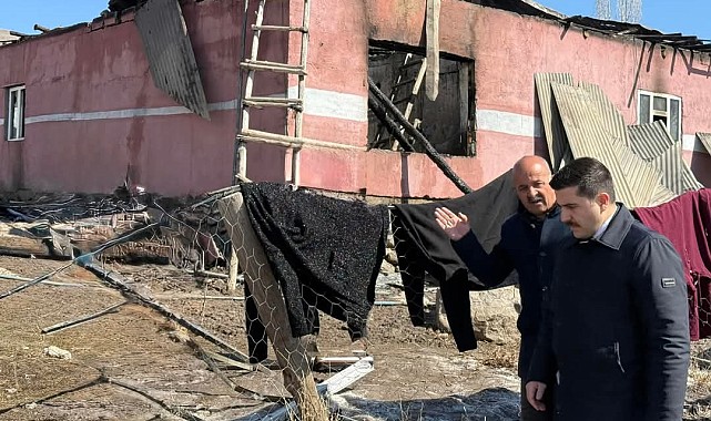 Özalp'ta yangın maddi hasara yol açtı