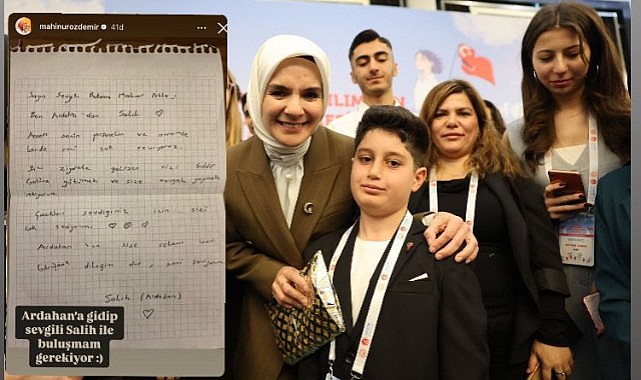 Bakan Göktaş, Salih’in mektubunu paylaştı: Ardahan’a ziyaret sözü verdi