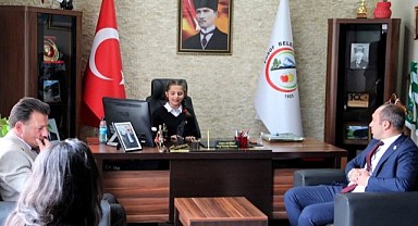 Başkan Demirci koltuğu asıl sahibine bıraktı