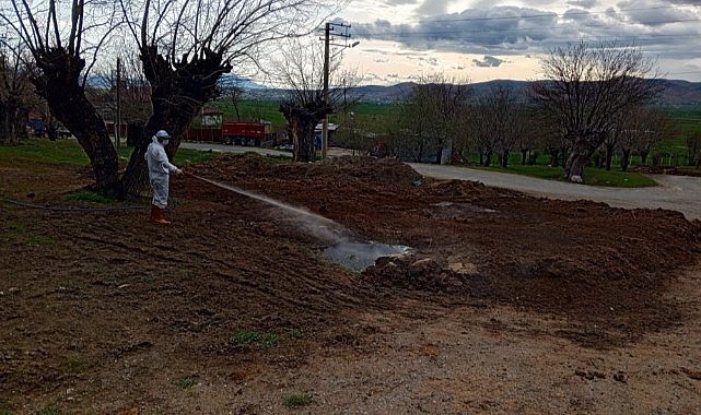Elazığ’da larva ile mücadele sürüyor