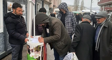 Göle'de İmamoğlu'na destek kampanyası sürüyor