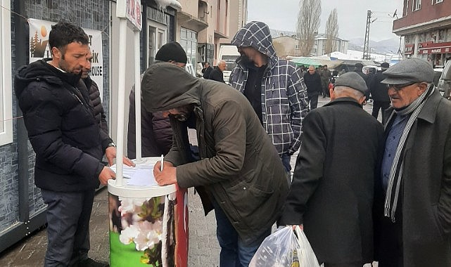 Göle'de İmamoğlu'na destek kampanyası sürüyor