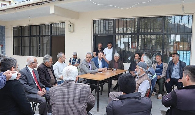 Köylüler dertlerini tek tek Başkana anlattı