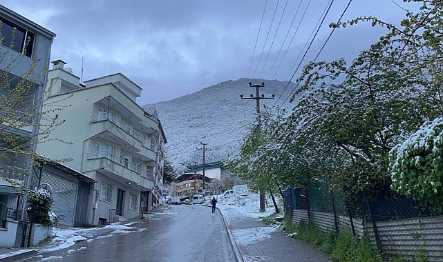 Nisan ayında kar sürprizi!