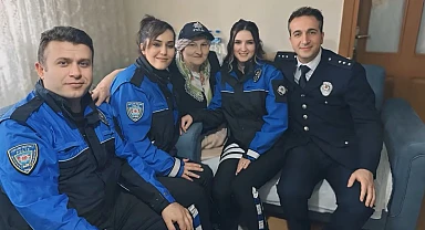Suzan teyzeye emniyetten doğum günü sürprizi