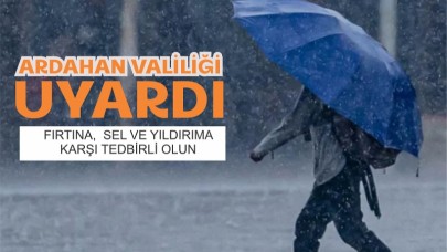 Valilikten kuvvetli yağış ve fırtına uyarısı