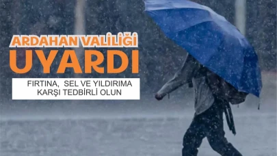 Valilikten kuvvetli yağış ve fırtına uyarısı