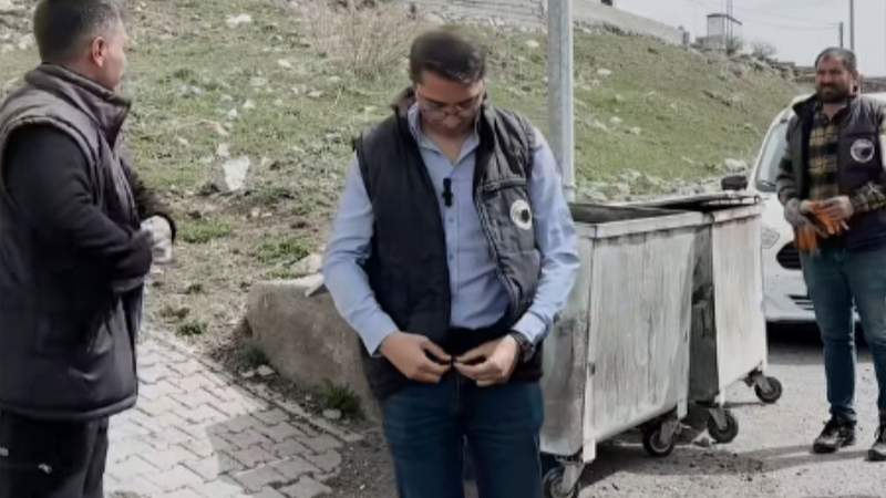 Damal’da işçiler tatil yaptı, başkan çalıştı