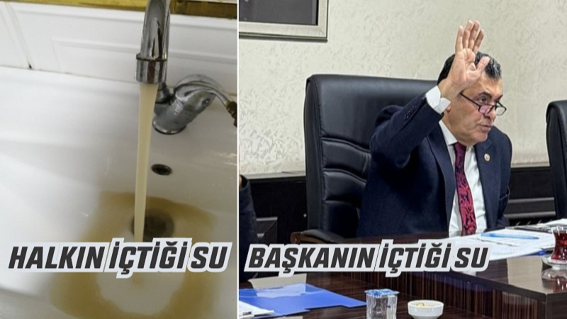 Musluklardan su yerine çamur akıyor