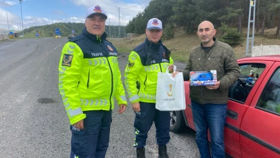 Trafik Haftasında ceza değil, ödül verildi