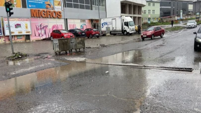 Şehir içinde sürücüleri bekleyen tehlike!