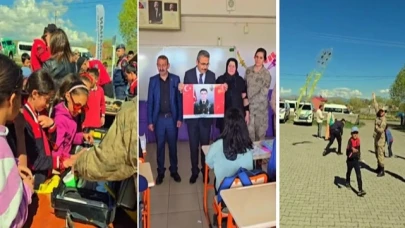 Şehit Caner Çelik’in adını taşıyan okulda anlamlı program