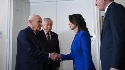 MHP-DEM Parti görüşmesi sona erdi! Bahçeli kapıda karşıladı