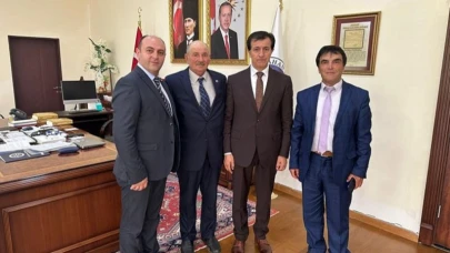 Âşıklar, rektör Emiroğlu’nu ziyaret etti