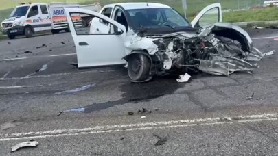 Trafik ışığı olmayan kavşakta feci kaza