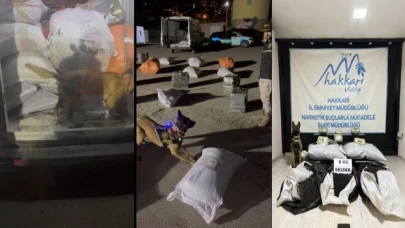 Yüksekova’da kargo aracında 6 kilo skunk ele geçirildi