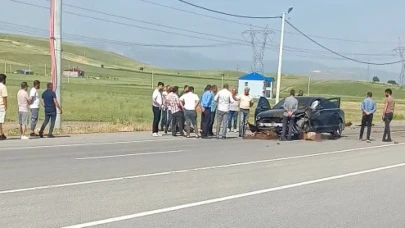 Otomobil sürüye çarptı, onlarca koyun telef oldu