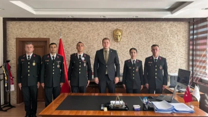 Kaymakam Meram, Jandarma personelini makamında ağırladı