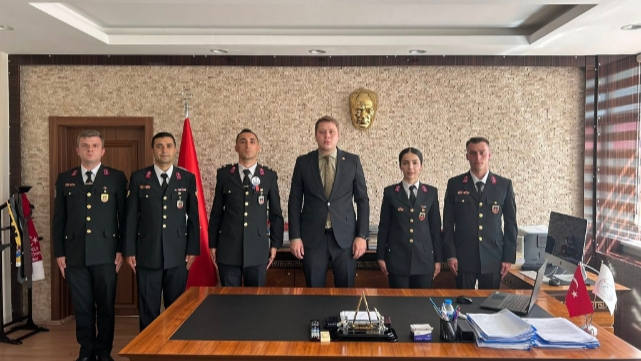 Kaymakam Meram, Jandarma personelini makamında ağırladı