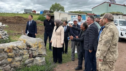 Köy halkı taleplerini Kaymakam Meram’a iletti
