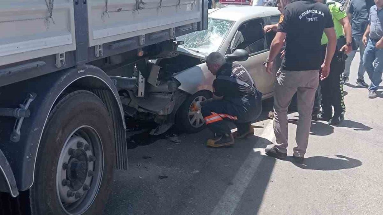 Elazığ’da trafik kazası: 1 yaralı